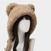 Cartoon Ear Protection Hat Soft Plush Earmuffs Cap Gifts Women Fluffy Hat  Girls