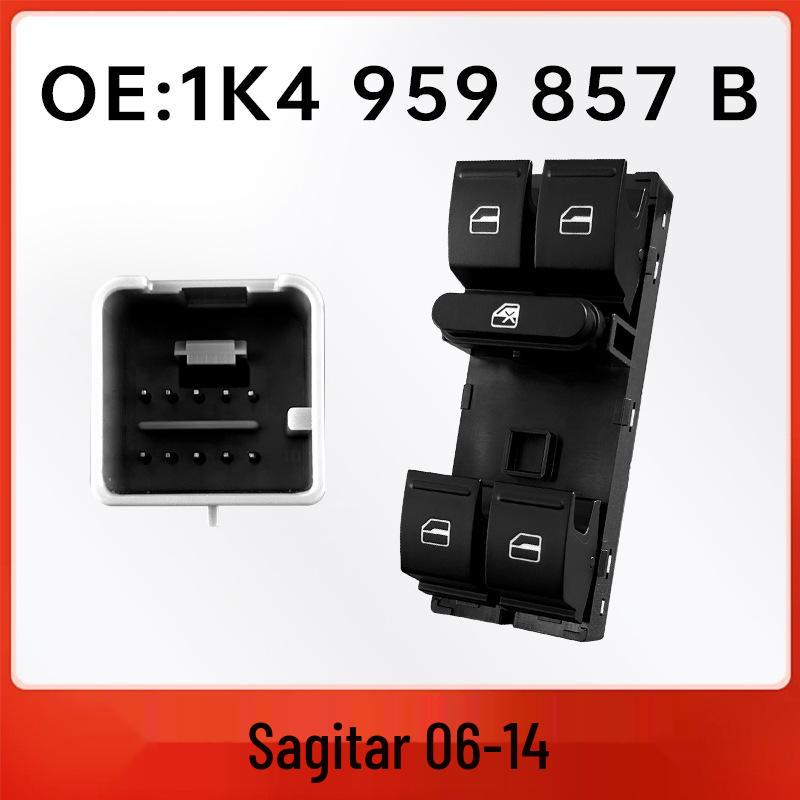 1K4 959 857B fits the driver s side window regulator switch for Volkswagen Sagitar. Electric