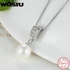 Hot Sale 925 Sterling Silver Wedding Pendant Necklaces for Women Female Jewelry Gift For Wife CQN030