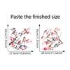 Flower Birds Stickers Window Decor Vinyl Art Spring Flowers Glass Wall Decal for Home Bathroom Kids Room Decoration