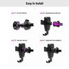 10W Q12 Wireless Fast Charger Car Charger Mount Holder Stand Black 1pack