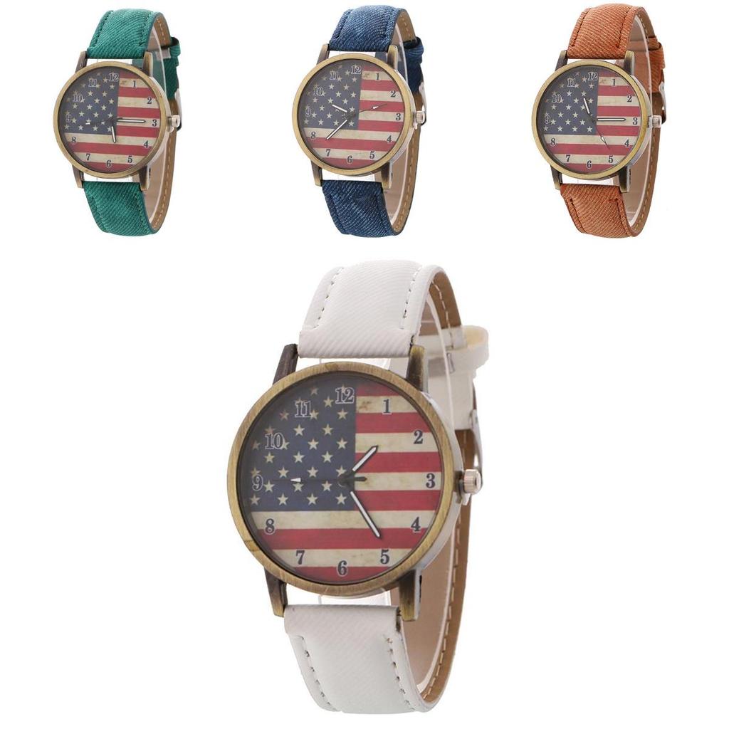 Vintage Graffiti States Canvas Watch With Quartz Movement For Unisex Wear