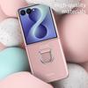 Case for Samsung Galaxy Z Flip 8, Anti-Scratch Shockproof Hard Protection with Buckle - Pink