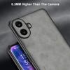 For CMF Phone 1 Case Luxury PU Leather Phone Case For Nothing CMF Phone 1 Back Cover Matte Silicone Shockproof Full Protection
