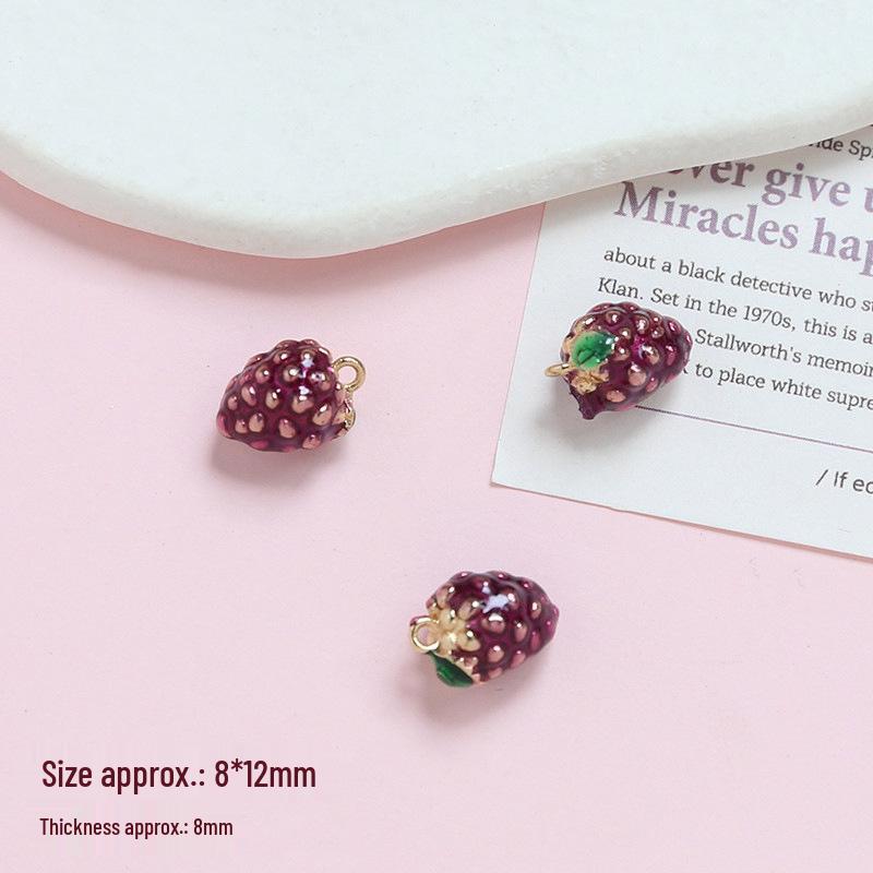 Copper Plated Gold Mini Fruit Pendant for DIY Jewelry Necklace & Earrings.