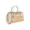 Coach Rowan 27 Logo Zip Closure Boston Bag Women handbags Light-Khaki 83607-IMDQC
