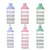 Infant Formula Dispenser with 4/5 Separate Sections Baby Food Storage Box Leakproof Toddler Milk Powder Container