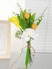 Silk Roses Artificial Bouquets Flower Arrangements Eucalyptus Leaves Wedding Bouquets Table Centerpieces Faux Greenery Stems for Vases Home Decoration