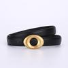 Belt Women'S Leather Simple High-End Sense Black Decorative Women'S Belt Women'S Niche Jeans Belt