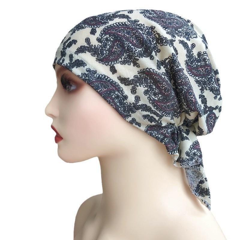 Short Damen Asian Ethnic Hat With Floral Cotton Material For All Seasons