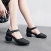 Ethnic Style Women's Shoes 2025 New Summer Baotou Breathable Women's Sandals Thick Heel Fashionable Hollow Hole Shoes