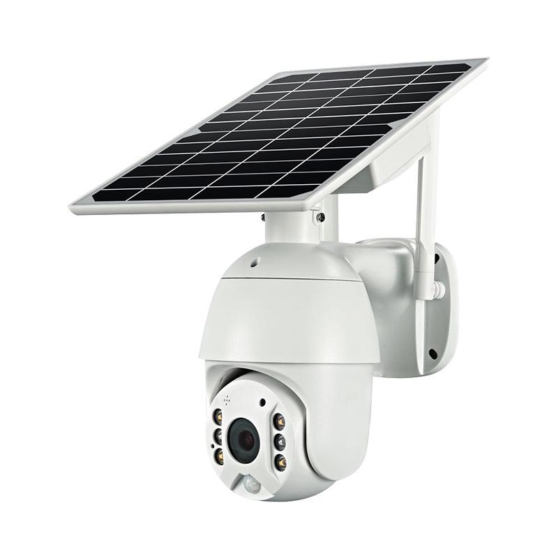 360° PTZ Outdoor Solar Surveillance Camera with Night Vision and Mobile Remote Access