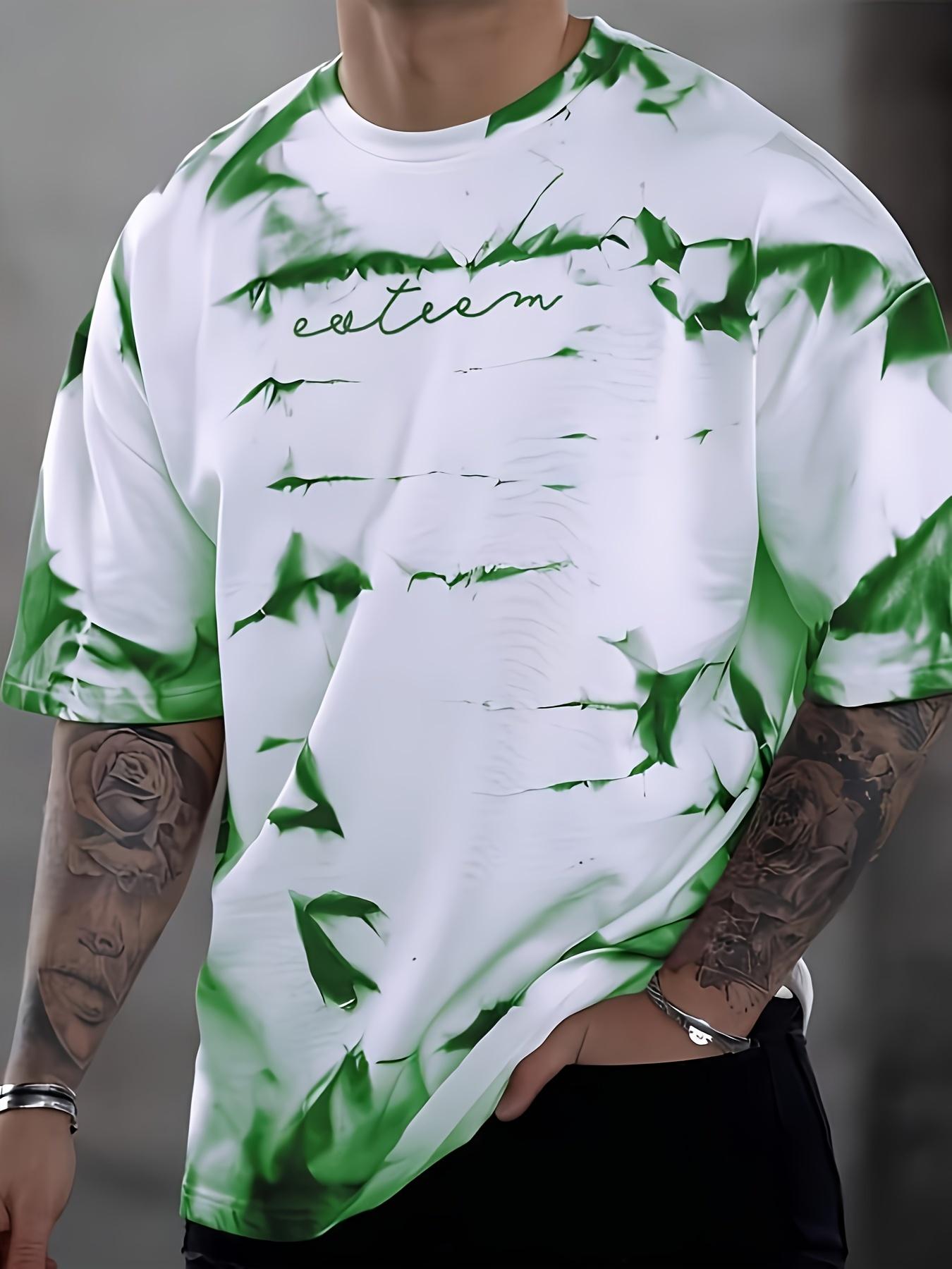Men s Spring Summer Autumn Tie-Dye Print Casual Comfortabl S дубильная кора