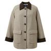 Sancai 2025 Winter Barn Style Wool Blend Padded Overcoat