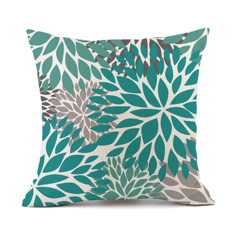 Outdoor Waterproof Cushion Cover 45X45 Floral Pillowcover Decorative Sofa Cushions Throw Pillows Pillowcase