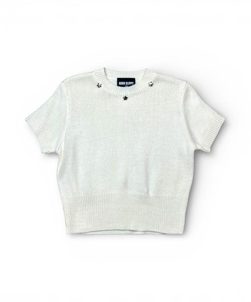 Bonseullipi Sugar Star Knit Top (Ivory)