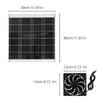 Greenhouses Solars Panel Fan Set 15W with Double Fan for Enhances Cooling in Chicken Coops Pet Houses and Garages