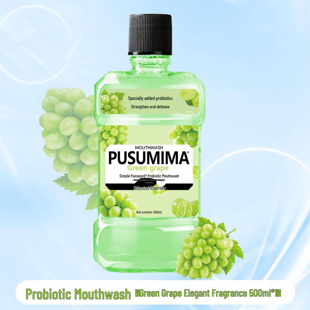 Minty Probiotic Antibacterial Mouthwash: Fresh Breath, Long-Lasting, Sugar-Free, Portable.