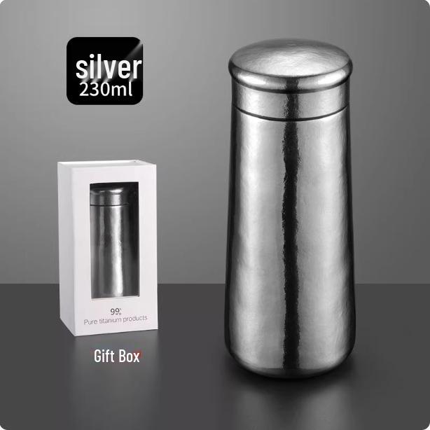 Large Capacity Titanium Insulated Mug with Magnetic Tea Infuser - Double Layer Cup for Women & Men