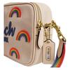 COACH Theo 23 Rainbow Embroidered Logo Camera Bag Shoulder Canvas Crossbody Bag Medium Men's Ivory