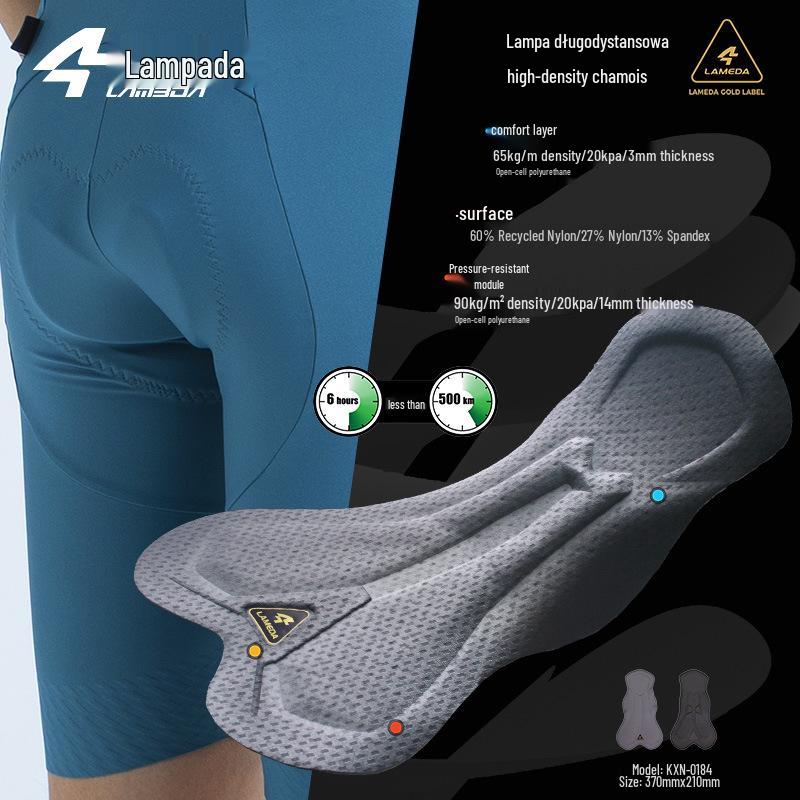 Lampaida Quick-Dry Men's Cycling Bib Shorts - Breathable for Spring/Summer