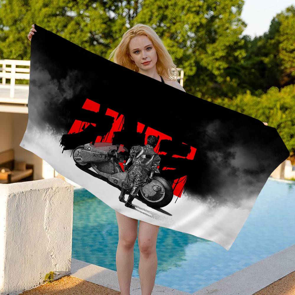 Hot Anime A-Akira Big Microfiber Beach Towels Quick Dry Towel Sand Beach Towels Pool Towel for Travel Swim Pool Yoga