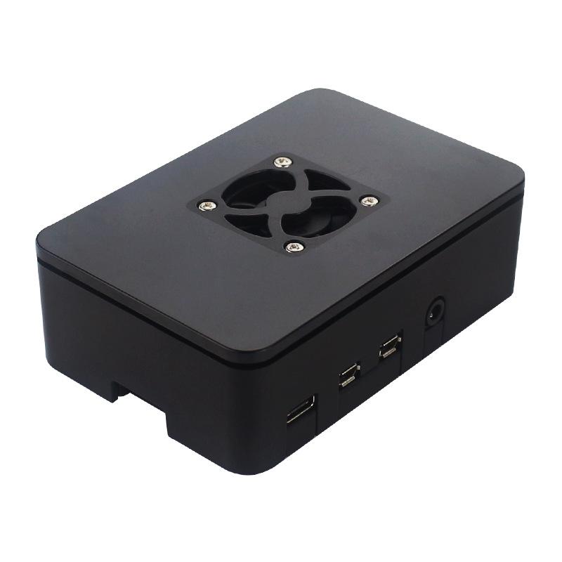 Raspberry Pi 4 Model B Black ABS Protective Case with Fan