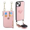2 in 1 Detachable Crossbody Cards Solt Wallet Leather Case For iPhone 15 Pro Max 14 Plus 13 12 11 Pocket Bag Long Lanyard Cover