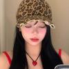 Cool Distressed Leopard Print Baseball Hat For Female and Teens Eye Catching Sun Hat For Streetwear Outdoor Actvitiy