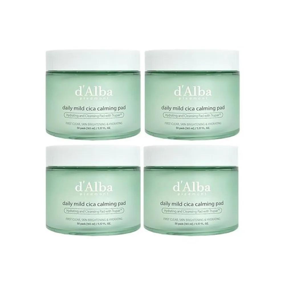 d Alba Daily Mild Cica Calming Pads 50 Sheets 165ml 4 Packs