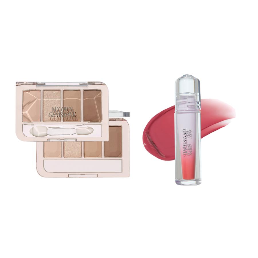 Etude #My Own Gemstone Play Color Eyes 3.5g + Over Glowy Tint 3g Set