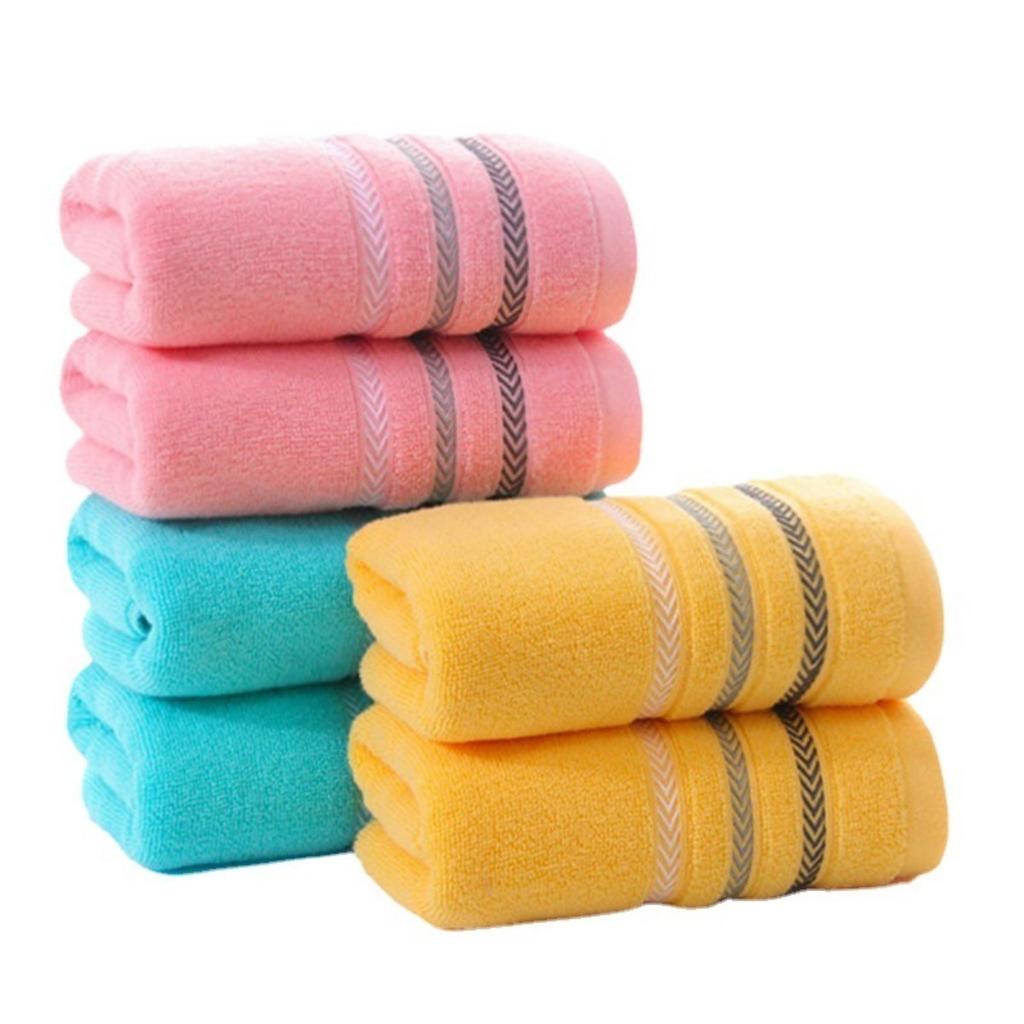 Cotton Towels, Jacquard, Household Towels, Unisex, Absorbent Towels, Headscarves