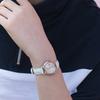 Casio Sheen Series Swarovski Crystal Accented Solar Powered Minimalist Quartz Watch Women watches White SHS-4525PGL-7APR