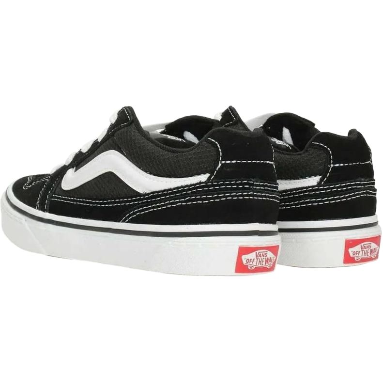 Vans Caldrone Versatile Comfortable Low-Top Kids Skate Shoes Kids Sneakers Black White VN0005W6BA21