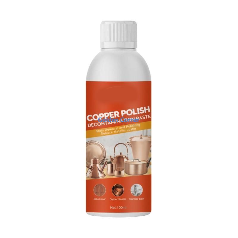 E15D Copper Polish Decontamination Copper Brass Cream Cleaner Without Scratching Clean Furniture Copperware Kitchen Pot China Mainland