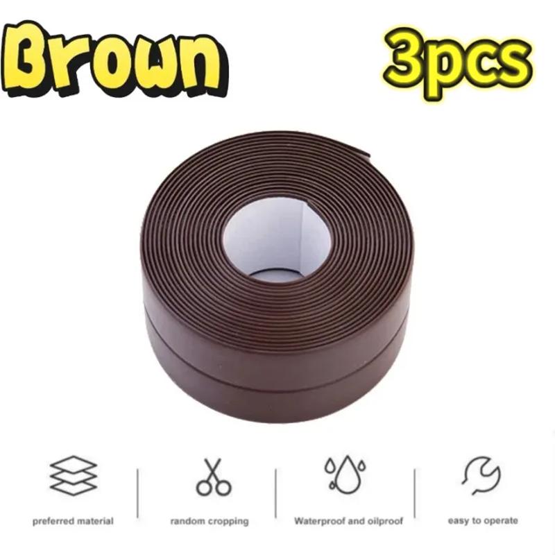 1/2/3 Roll of Kitchen Anti-mold and Waterproof Tape, Moisture-proof Kitchen and Bathroom Sink Gap, Beautiful Seam Toilet Sticker