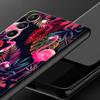 Phone Case For Samsung Galaxy S23 S22 Ultra S20 S21 FE 5G S10 S9 Plus S10E S8 Note 20 Silicone Black Cover Pink Red Flamingo