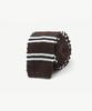 STCO Codigallery Double-Stripe Knit Tie Brown_Cntwz15Bth