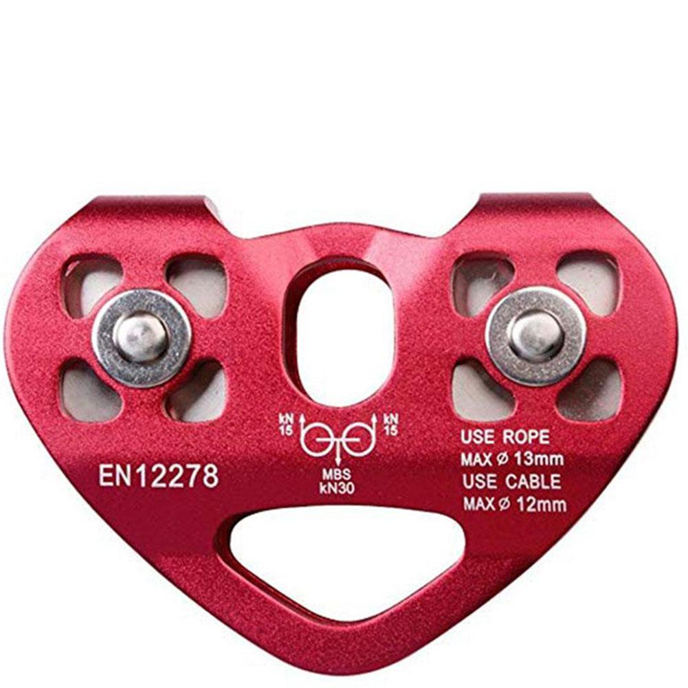 

Mountaineering Pulley Aviation Aluminum Outdoor Climbing Machinery red #1
