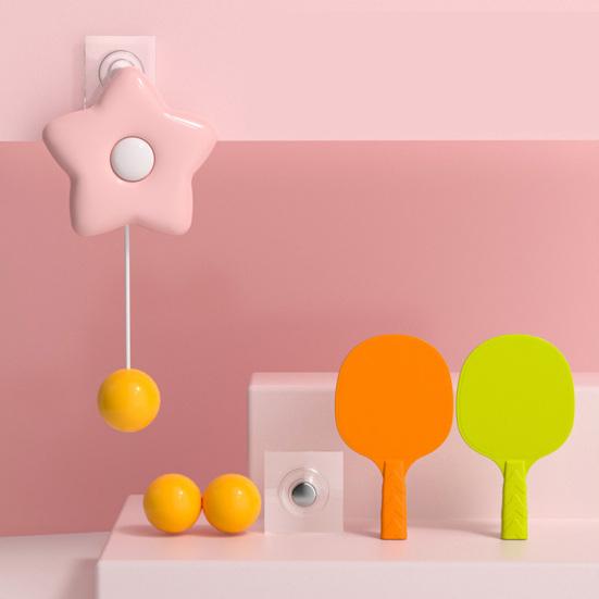 1 Set Children Indoor Hanging Table Tennis Trainer Set Automatic Rebound Ping-Pong Practice Toy Improve Sensory Educational Toy Parent-child