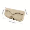 Suede Leather Car Eyeglass Case Automatic Closing Non-slip Auto Sun Visor Glasses Holder Magnetic Multi-functional Eyewear Clips