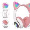 T&amp;G TN-28 3.5mm Bluetooth 5.0 Dual Connection RGB Cat Ear Bass Stereo Noise-cancelling Headphones Support TF Card With Mic_Featured Gift