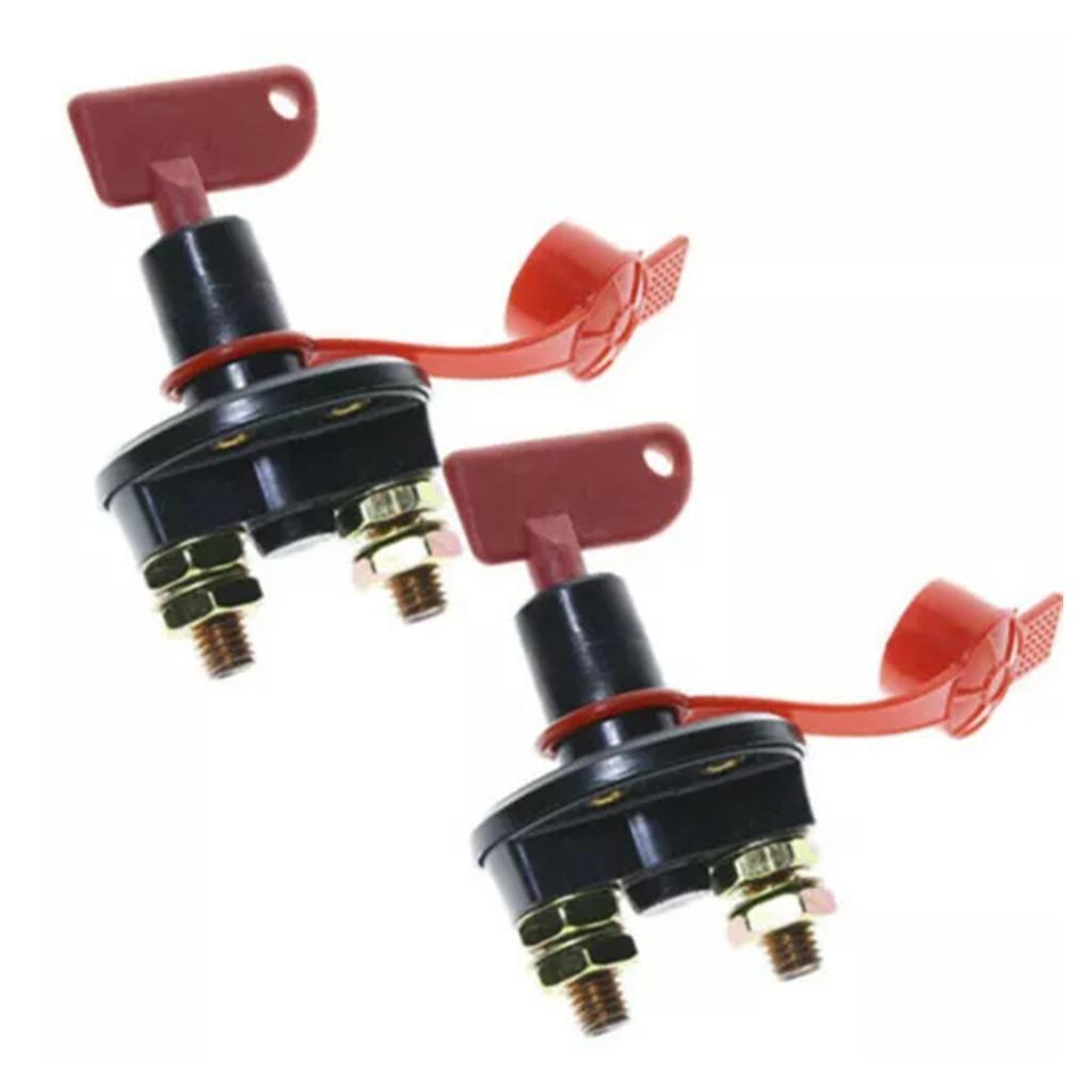 12V 24V Disconnect Battery Isolators Cut Off Kill Switch with Key Battery Power Isolators Kill Switch for Car Truck Boat
