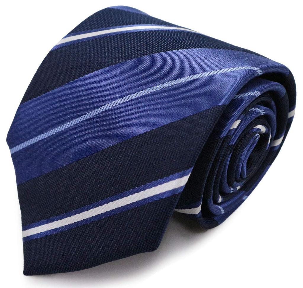 Brand Necktie Made In Japan Silk Striped Designer Multi [Michiko London] 100% (B Pattern)