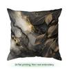 1 Black Gold Marble Light Luxury Cushions Pillowcase Polyester Cushion Cover Throw Pillow Pillowcover Home Car Sofa Decor