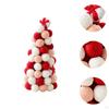 Christmas Pompom Tree Tabletop Decor Table Top Xmas Decoration for Restaurant