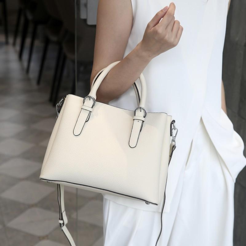 

Genuine Leather Tote Bag Women s Casual Fashionable Handbag TOGO Top-layer Cowhide Single-shoulder Cross-body Large Capacity 31x23x13cm