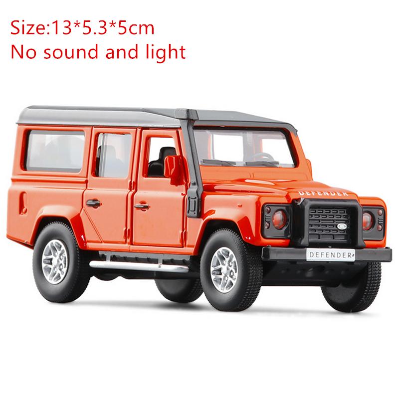 

1:32 Модель автомобиля из сплава Land Rover Defender Литые и игрушечные металлические внедорожники Модель автомобиля Симуляция Звук Свет Подарок