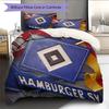 Hamburg Football Team Pattern Bedding Home Decoration Birthday Gift (1 * duvet cover + 2 * pillowcase, without core)