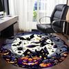 1pc Halloween Spooky Office Round Area Rug, Under Office Chairs Bedroom Living Room Home Decor, Room Deco, Available in Various Sizes